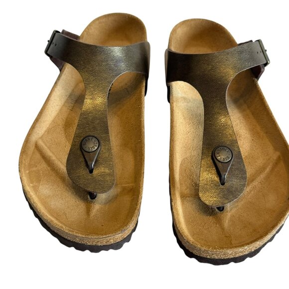 Birkenstock Gizeh Graceful Toffee Brown size 39 8 Regular width womens sandals - Picture 1 of 16